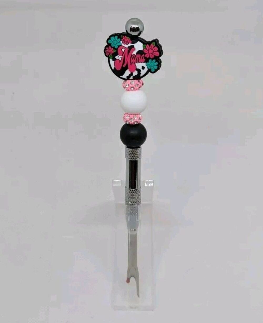 Beaded Seam Ripper Tool - Mama (Pink), Gift Idea, NEW